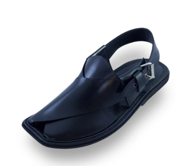 Black Classic Charsadda Chappal