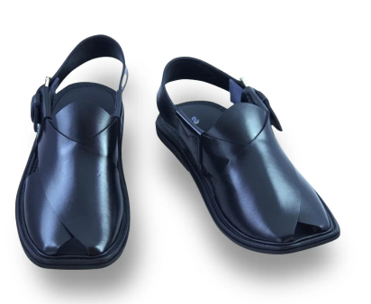 Black Classic Charsadda Chappal