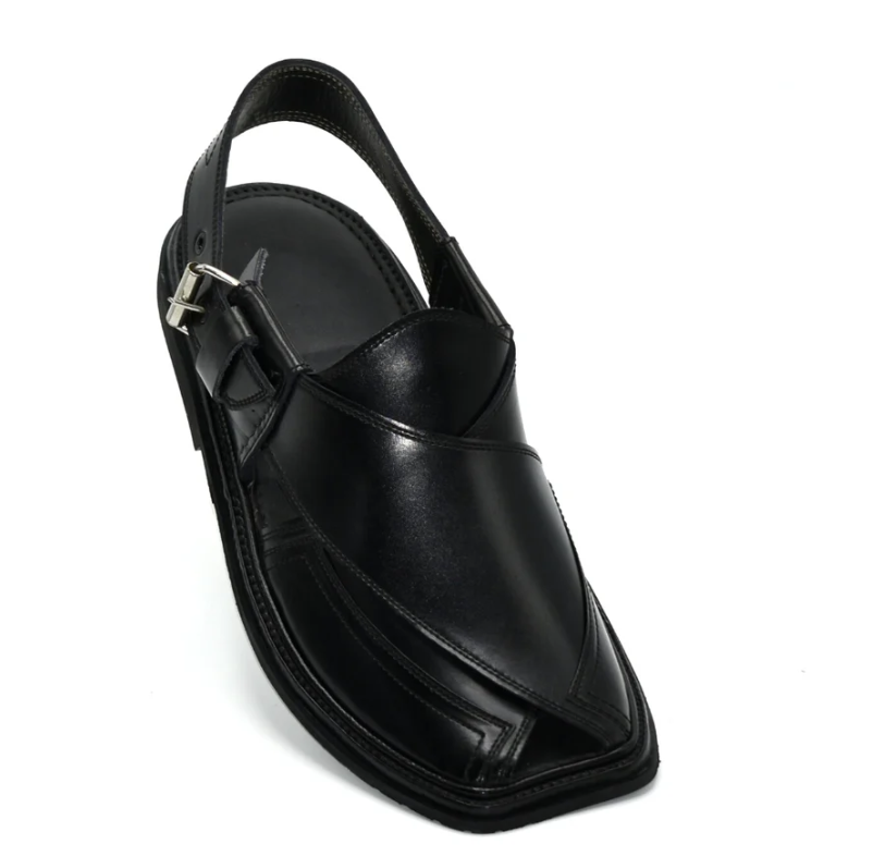 Black Takidaar Charsadda Chappal