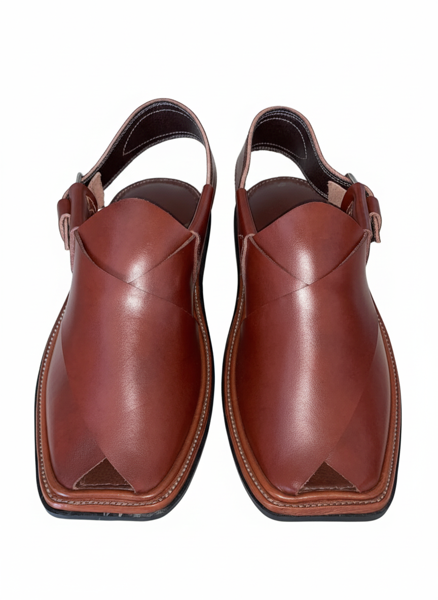 Brown Classic Charsadda Chappal